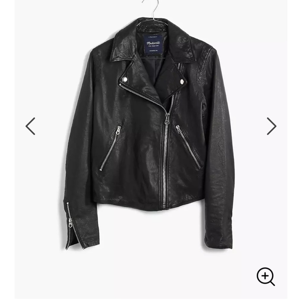 Madewell Washed Leather Motorcyle Jacket